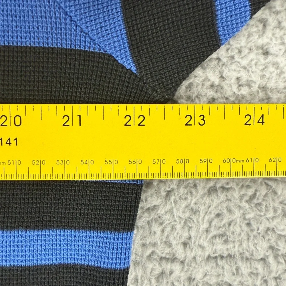 Ralph Lauren Polo Sport Shirt Men Large Yellow Black Stripe Short Sleeve Vintage